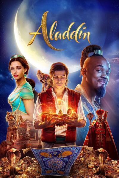 Aladdin Hindi Dubbed Movie Poster (2019)