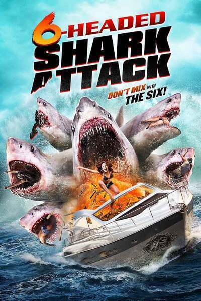 6-Headed Shark Attack Hindi Dubbed Movie Poster (2018)