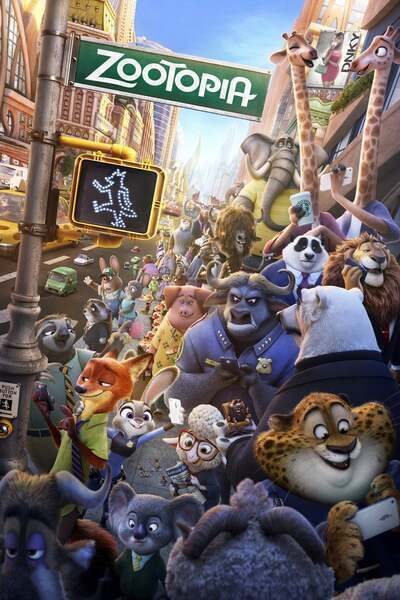 Zootopia Hindi Dubbed Movie Poster (2016)