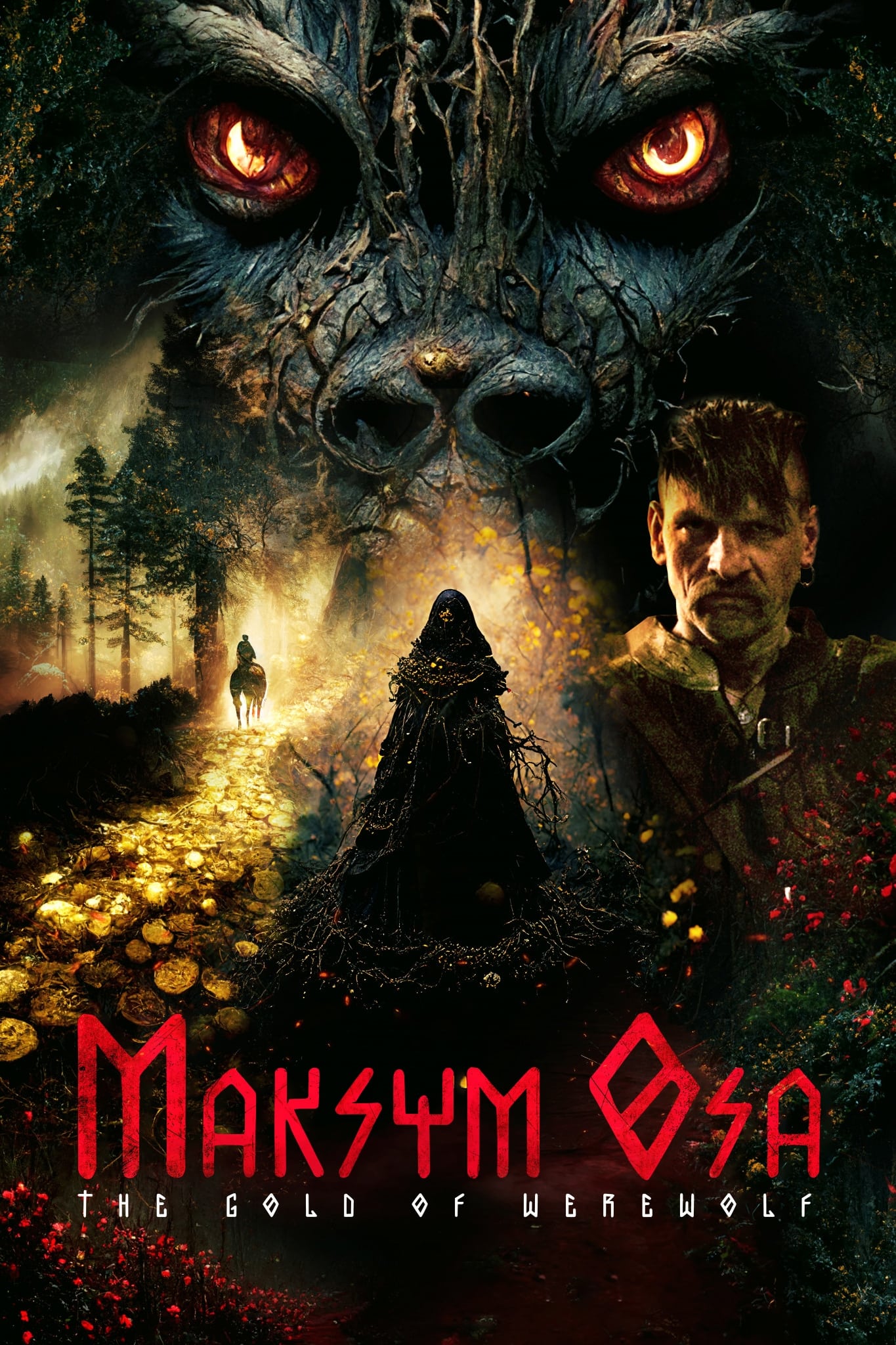 Maksym Osa: The Gold of Werewolf Hindi Dubbed Movie Poster (2022)