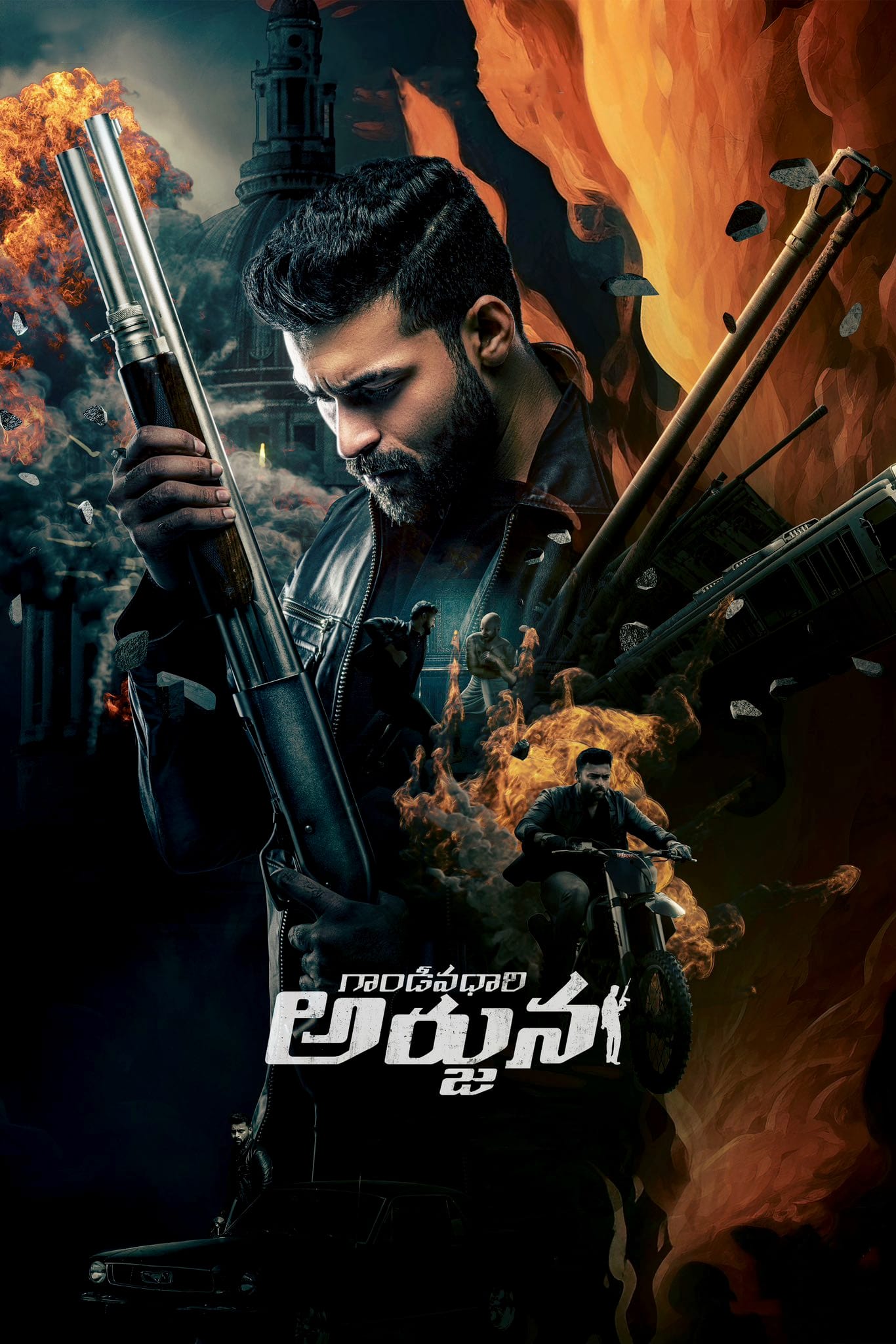 Gandeevadhari Arjuna Hindi Dubbed Movie Poster (2023)