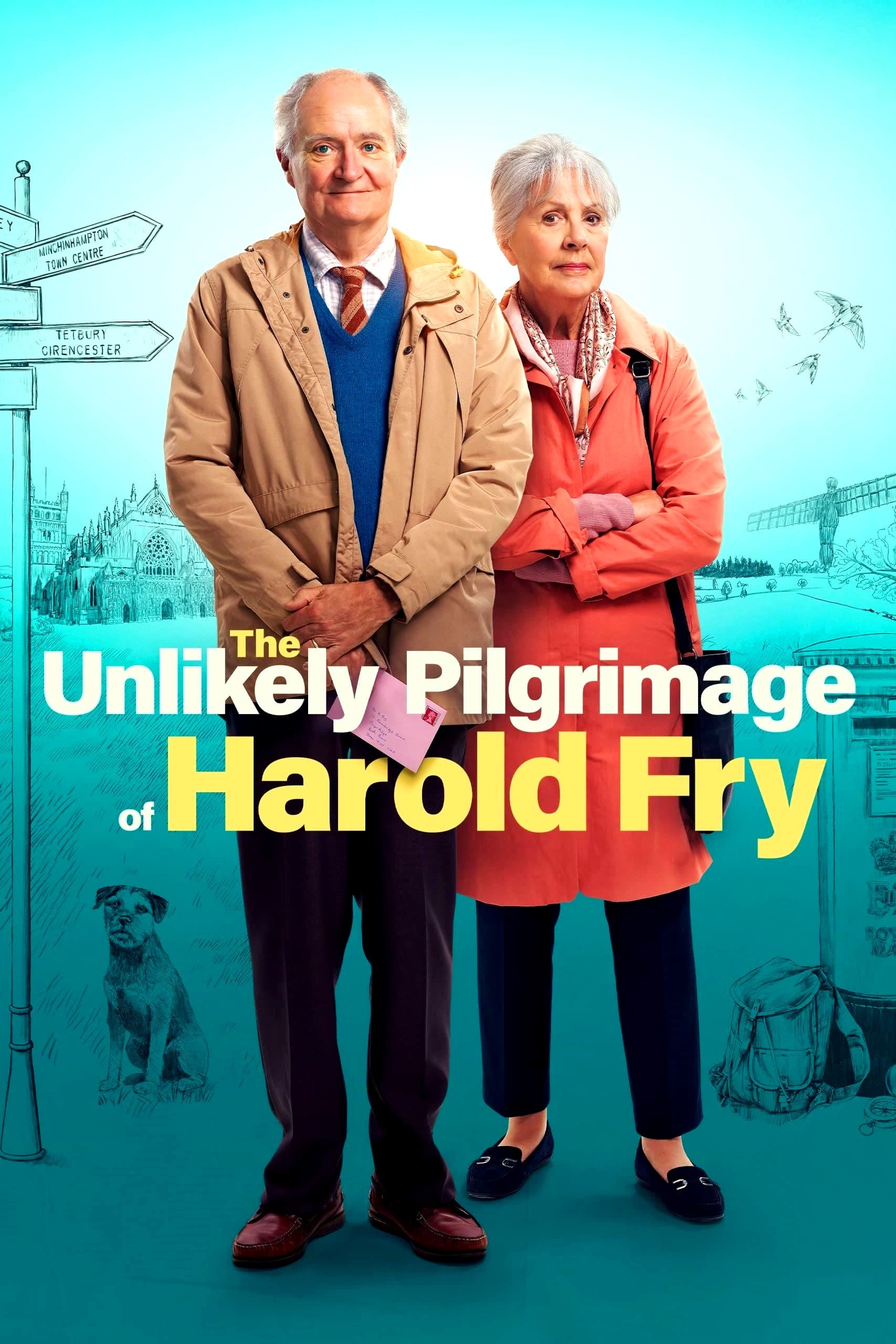 The Unlikely Pilgrimage of Harold Fry Hindi Dubbed Movie Poster (2023)