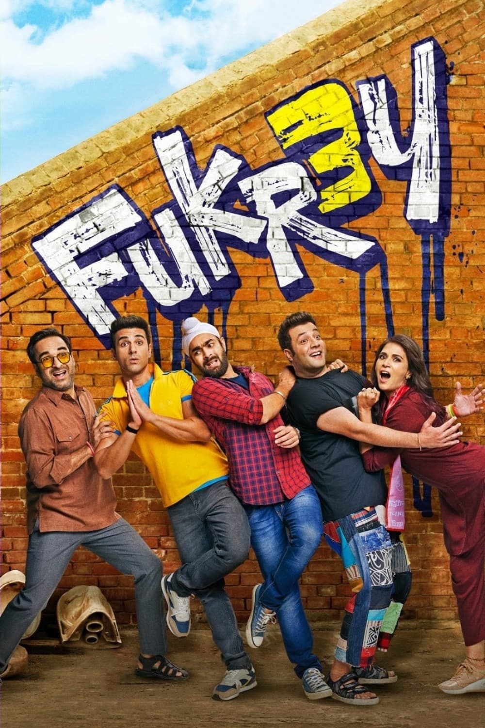Fukrey 3 Hindi Dubbed Movie Poster (2023)