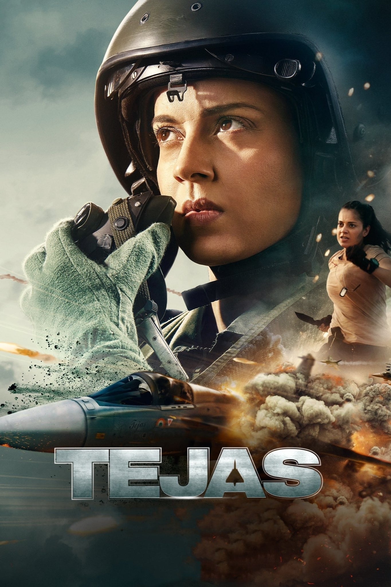 Tejas Hindi Dubbed Movie Poster (2023)