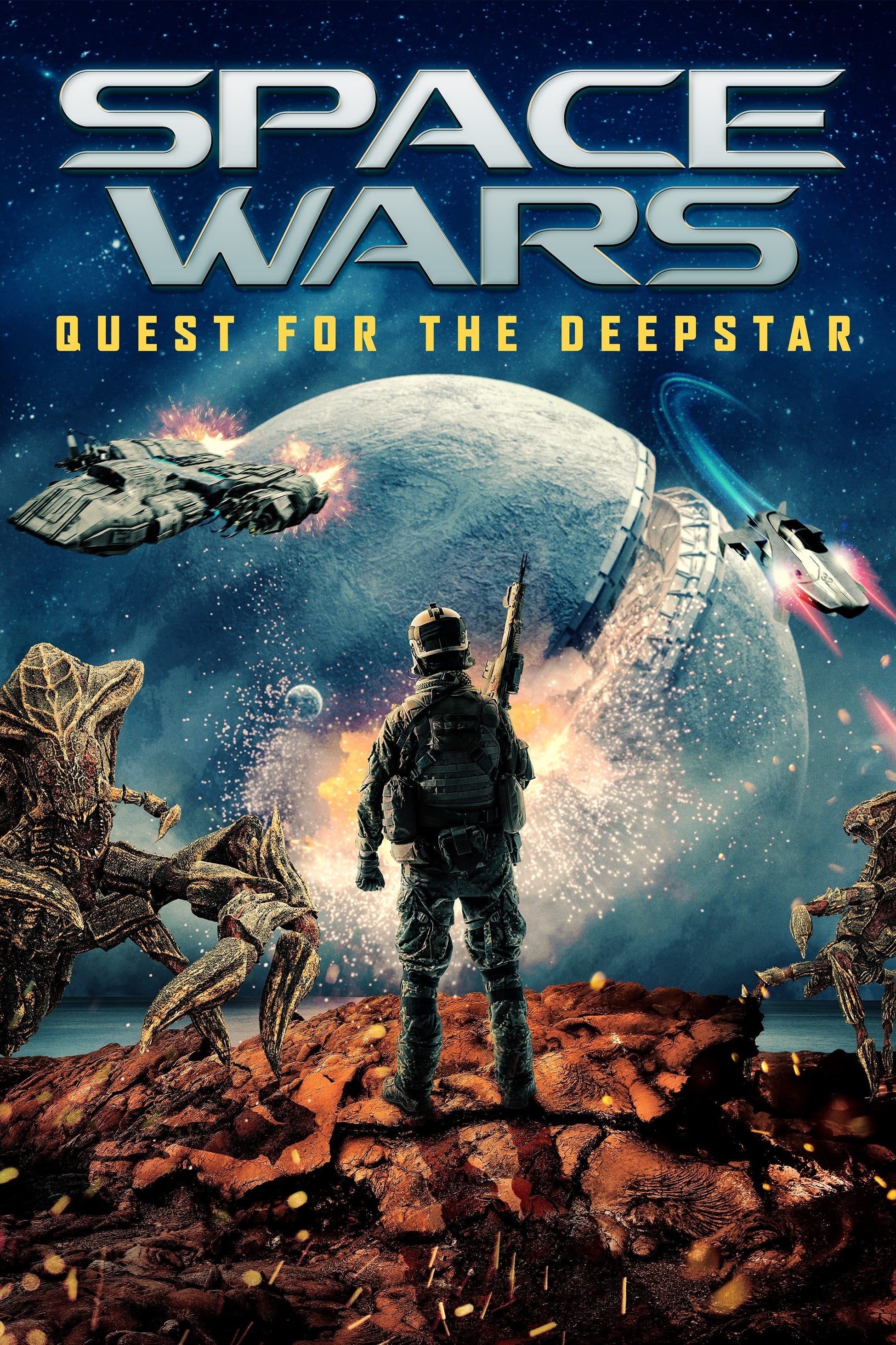 Space Wars: Quest for the Deepstar Hindi Dubbed Movie Poster (2023)