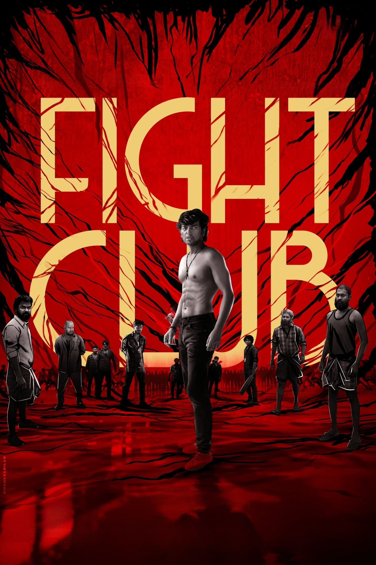 Fight Club Hindi Dubbed Movie Poster (2023)