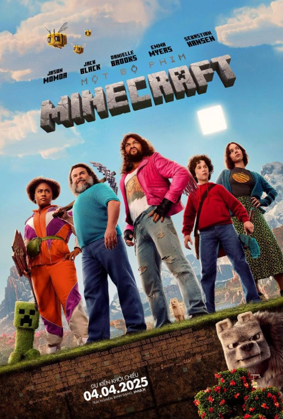 A Minecraft Movie Hindi Dubbed Movie Poster (2025)