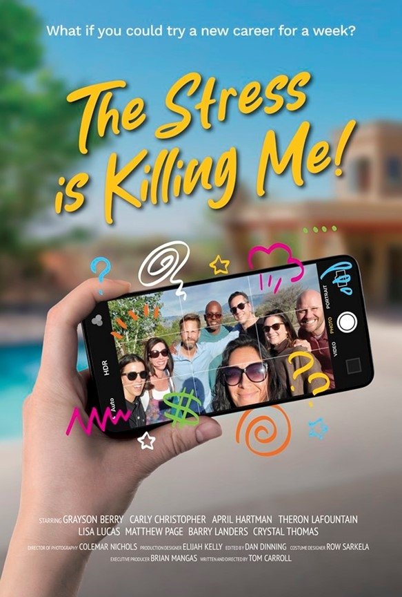 The Stress is Killing Me Hindi Dubbed Movie Poster (2025)