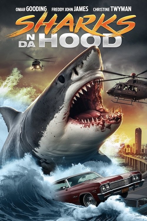 Sharks N Da Hood Hindi Dubbed Movie Poster (2025)