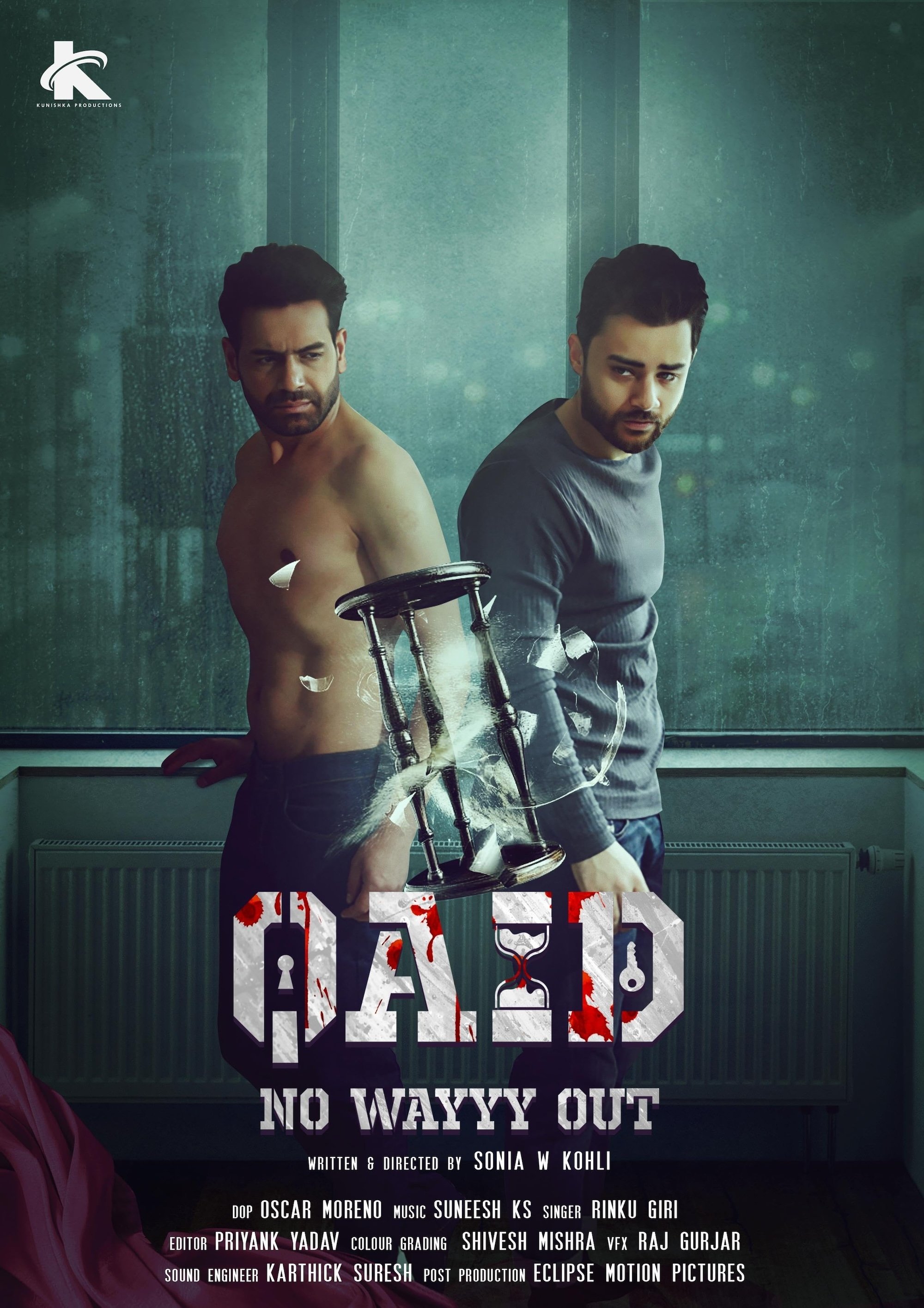 Qaid: No Wayyy Out Hindi Dubbed Movie Poster (2024)
