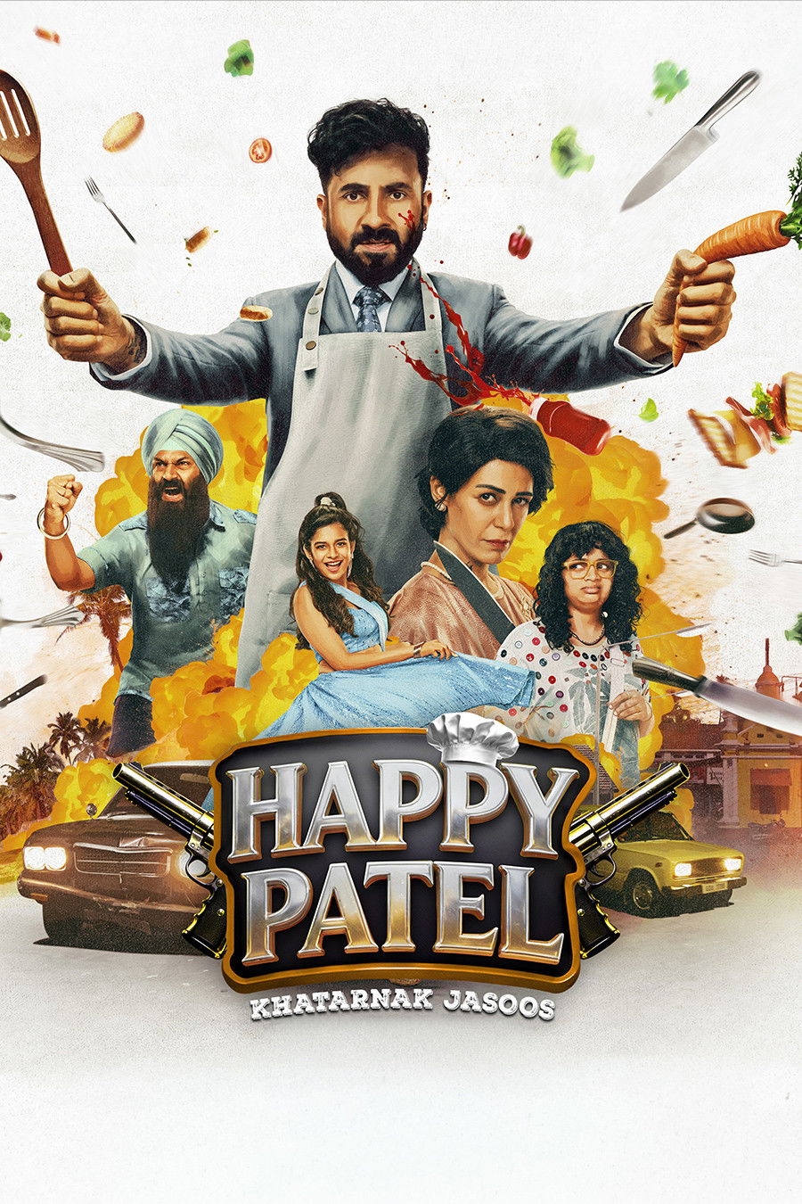 Happy Patel: Khatarnak Jasoos Hindi Dubbed Movie Poster (2026)