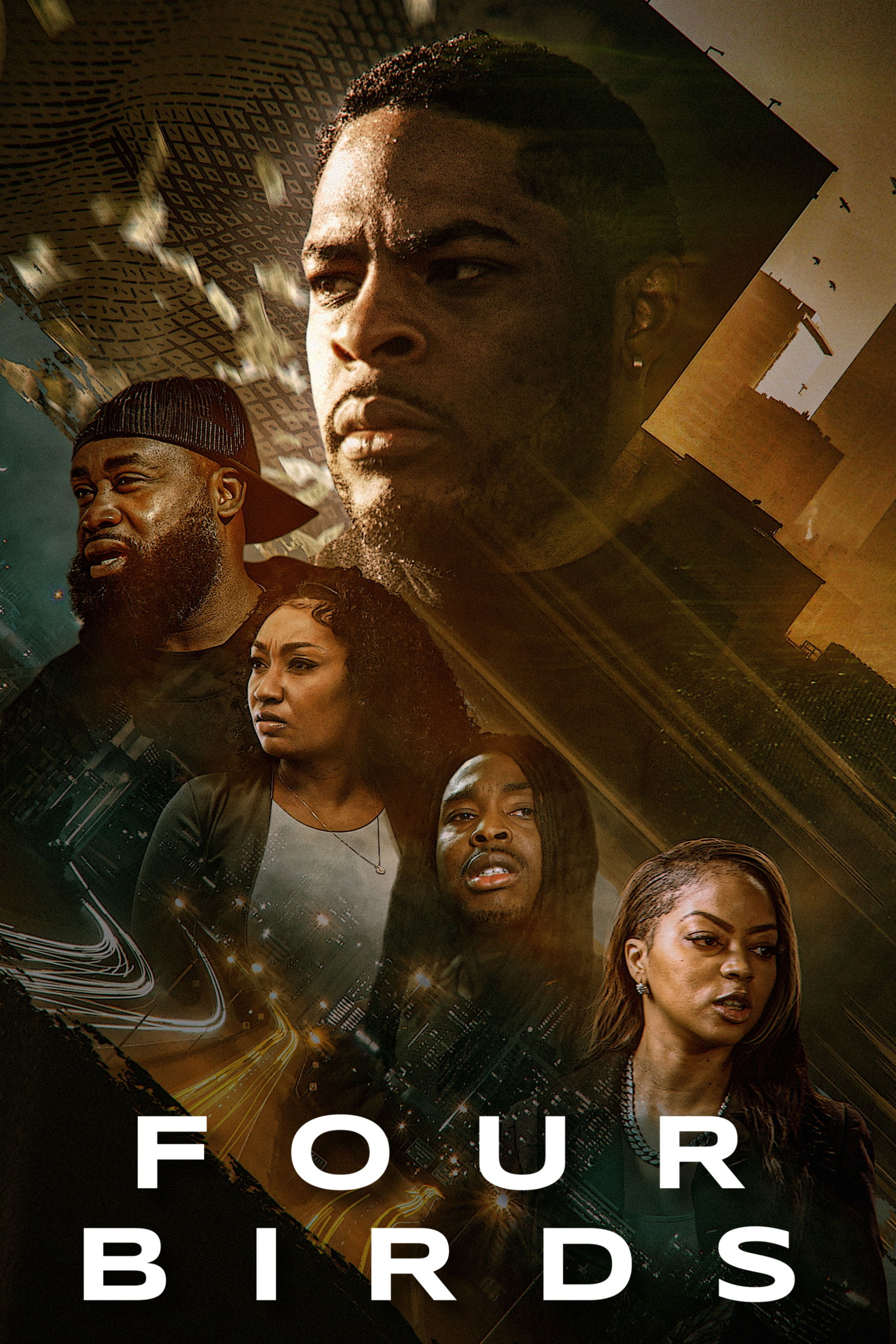 Four Birds Hindi Dubbed Movie Poster (2026)